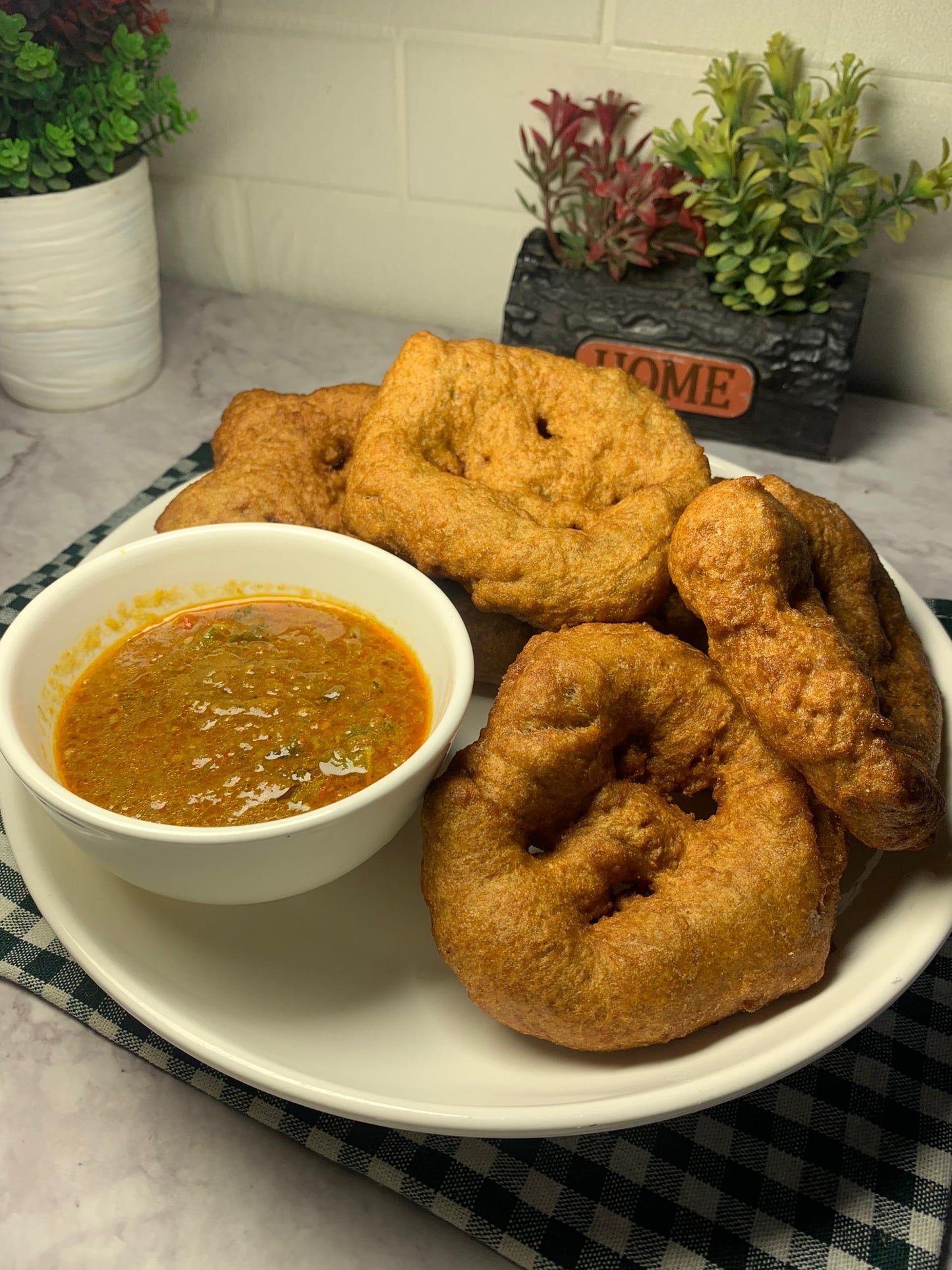 Punkaso with Taushe soup
